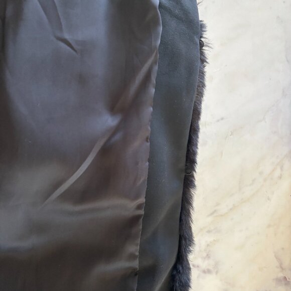 Cefinn Black Faux Fur Teddy Bear Coat - Size 16UK/12US - Picture 6 of 15